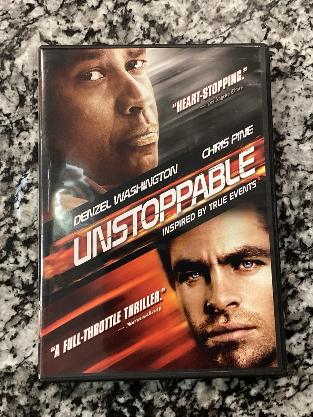 🔵🔵🔵 Unstoppable on DVD - Denzel Washington / Chris Pine - Rated PG-13